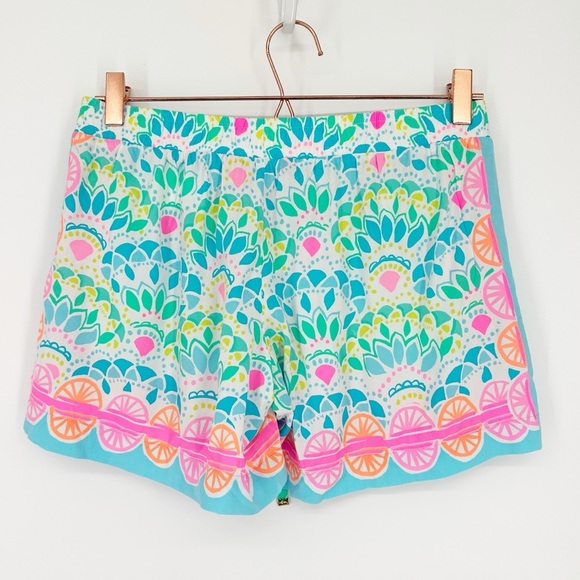 NWT Lilly Pulitzer Katia Shorts Cameleon Citrus Pockets - Picture 2 of 4